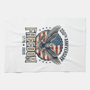 250th Anniversary Freedom Eagle Patriotic Vintage  Tea Towel