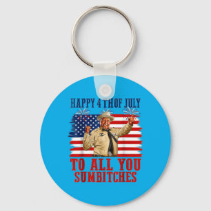 250th Anniversary Happy 4th Of July To Crazy Key Ring