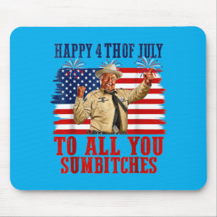 250th Anniversary Happy 4th Of July To Crazy Mouse Pad