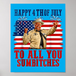 250th Anniversary Happy 4th Of July To Crazy Poster