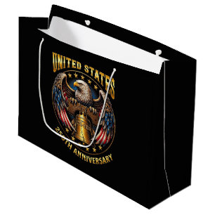 250th Anniversary Independence Day 1776 2026 Large Gift Bag