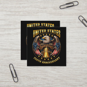 250th Anniversary Independence Day 1776 2026 Square Business Card