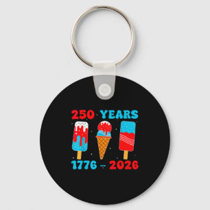 250th anniversary independence usa 250 year 4th of key ring