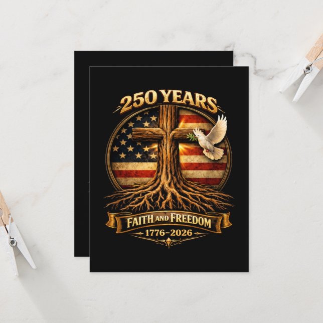 250th Anniversary Invitation (Front/Back In Situ)