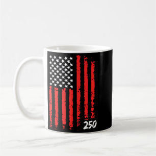 250th Anniversary Of Aamerica Black Aamerican Flag Coffee Mug