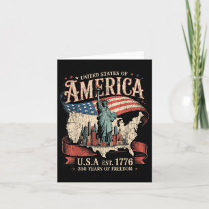 250th Anniversary Of Aamerica Usa Est 1776-2026 Card
