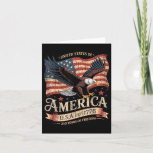 250th Anniversary Of Aamerica Usa Est 1776 Card