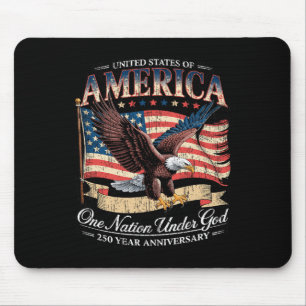 250th Anniversary Of Aamerica Usa Nation Under God Mouse Pad