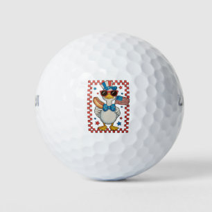250th Anniversary Patriotic Goose 4th Of July Golf Balls