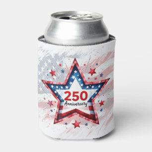 250th Anniversary Patriotic Star Can Cooler