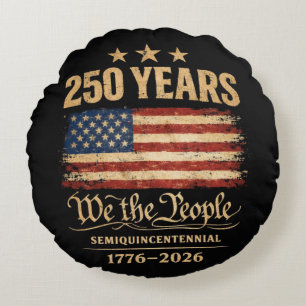 250th anniversary round cushion