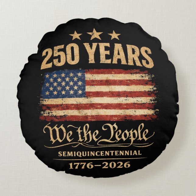 250th anniversary round cushion (Front)