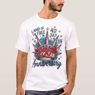 250th Anniversary Shirt for 4th of July Tshirt