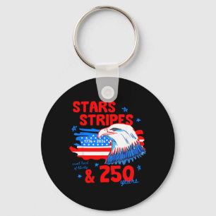 250th Anniversary Stars Es 250 Years Aamerican 4th Key Ring