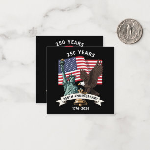 250th Anniversary Statue of Liberty Eagle Flag Card