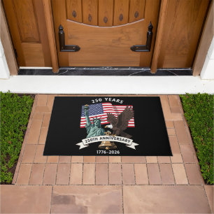 250th Anniversary Statue of Liberty Eagle Flag Doormat