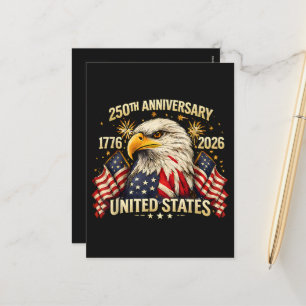 250th Anniversary United States 1776-2026 Holiday Postcard