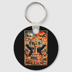 250th Anniversary United States America July 4th Key Ring