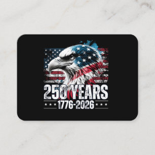 250th Anniversary United States Birthday Long Slee Business Card