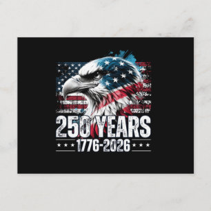 250th Anniversary United States Birthday Long Slee Enclosure Card