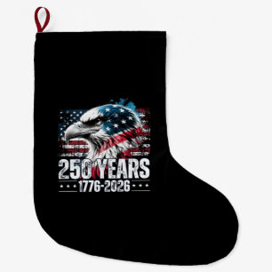 250th Anniversary United States Birthday Long Slee Large Christmas Stocking