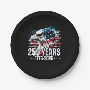 250th Anniversary United States Birthday Long Slee Paper Plate