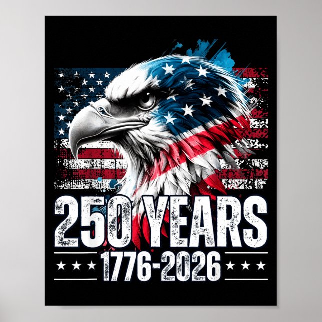 250th Anniversary United States Birthday  Poster (Front)