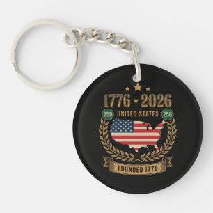 250th Anniversary United States of America 250 USA Key Ring
