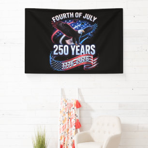 250th Anniversary USA 1776-2026 Patriotic American Banner