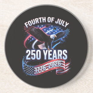 250th Anniversary USA 1776-2026 Patriotic American Coaster