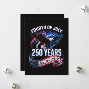 250th Anniversary USA 1776-2026 Patriotic American Holiday Card