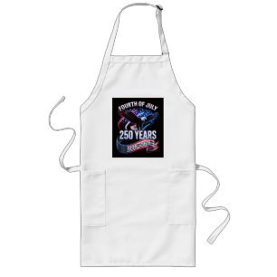 250th Anniversary USA 1776-2026 Patriotic American Long Apron