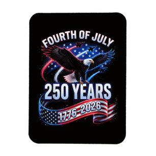 250th Anniversary USA 1776-2026 Patriotic American Magnet
