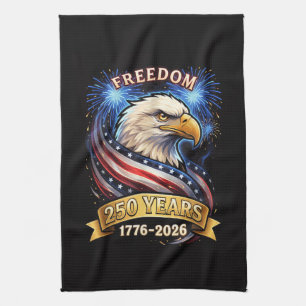 250th Anniversary USA 1776-2026 Patriotic American Tea Towel