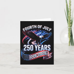 250th Anniversary Usa 1776-2026 Patriotic Card