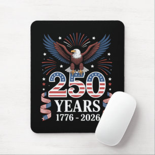 250th Anniversary USA 1776 2026 Patriotic Eagle Mouse Pad