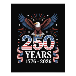 250th Anniversary USA 1776 2026 Patriotic Eagle Photo Print