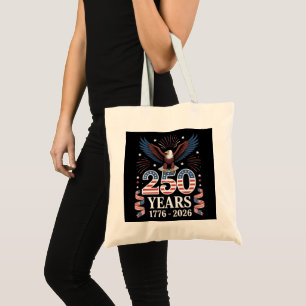 250th Anniversary USA 1776 2026 Patriotic Eagle Tote Bag