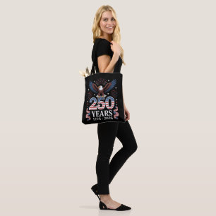 250th Anniversary USA 1776 2026 Patriotic Eagle Tote Bag