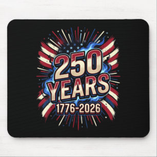250th Anniversary Usa 1776-2026 Patriotic Mouse Pad