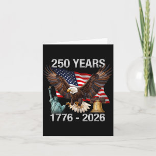 250th Anniversary Usa 250 Year Aamerica Patriotic Card