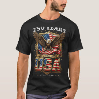 250th Anniversary Usa 250 Year Aamerica Patriotic T-Shirt