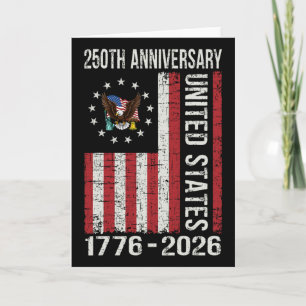 250th Anniversary Usa 250 Year America Patriotic 4 Card