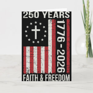 250th Anniversary Usa 250 Year America Patriotic 4 Card