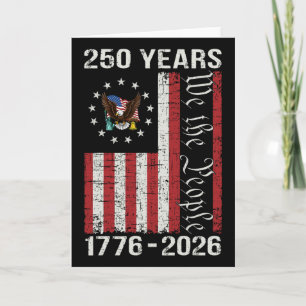 250th Anniversary Usa 250 Year America Patriotic 4 Card
