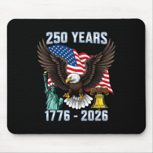 250th Anniversary Usa 250 Year America Patriotic 4 Mouse Pad
