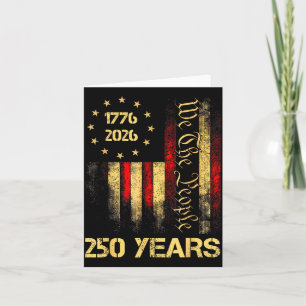 250th Anniversary USA 250 Years American 4th July Card