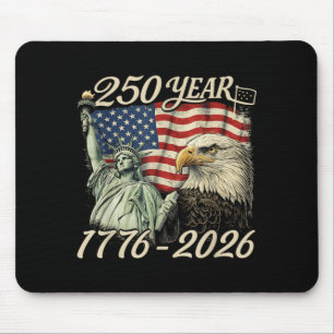 250th Anniversary USA 250 Years American 4th July Mouse Pad