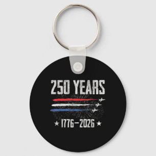 250th Anniversary USA - 4th of July Men Women 4 Key Ring