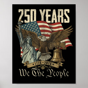 250th Anniversary USA - 4th of July Men Women Poster